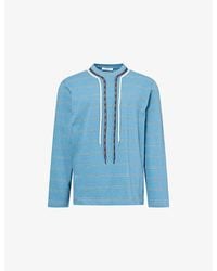 Craig Green - Trek Lace Long-Sleeve Cotton-Jersey T-Shirt - Lyst