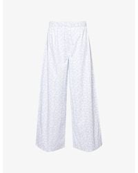 Lounge Underwear - Floral-Print Cotton Pyjama Bottoms - Lyst