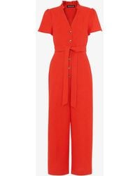 Whistles - Emmie Relaxed-fit Linen Jumpsuit - Lyst