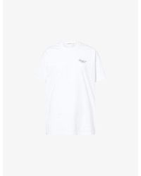Givenchy - Brand-Print Crewneck Cotton-Jersey T-Shirt - Lyst