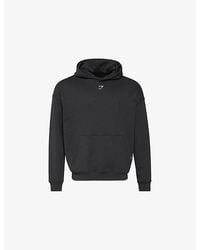 GYMSHARK - Shark Attack Relaxed-Fit Cotton-Jersey Hoody - Lyst