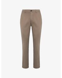 BOGGI - Tapered-Leg Mid-Rise Cotton-Blend Trousers - Lyst
