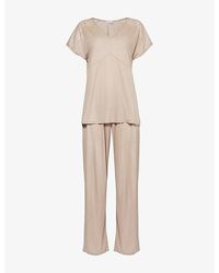 Hanro - Josephine Relaxed-fit Woven Pyjama Set - Lyst
