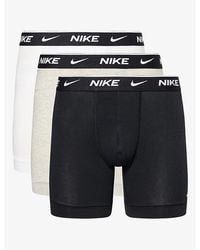 Nike - Branded-Waistband Set Of Three Stretch-Cotton Boxers - Lyst