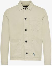 PS by Paul Smith - Zebra Logo-embroidered Organic-cotton Jacket Xx - Lyst