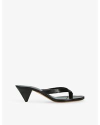 Jude - Rooty Leather Heeled Sandals - Lyst