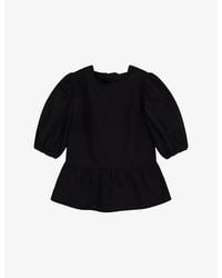 OMNES - Tiana Puff-Sleeve Cotton Top - Lyst