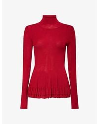 Ashlyn - Merritt Turtleneck Wool-Blend Jumper - Lyst