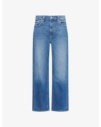 PAIGE - Stevie Ankle High-Rise Cotton Denim Jeans - Lyst