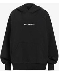 AllSaints - Talon Graphic-print Relaxed-fit Organic-cotton Hoody - Lyst