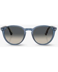 Persol - Po3152s Round-frame Tortoiseshell Acetate Sunglasses - Lyst