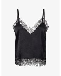 Citizens of Humanity - V-Neck Adjustable-Strap Satin Top - Lyst