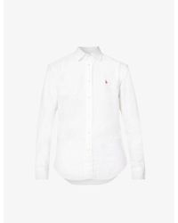Ralph Lauren - Brand-embroidered Regular-fit Cotton Shirt - Lyst