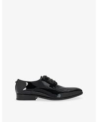 Kurt Geiger - Logan Patent-Leather Derby Shoes - Lyst