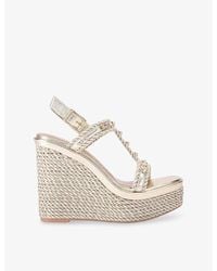 Carvela Kurt Geiger - Sorella Rope Wedge Sandals - Lyst