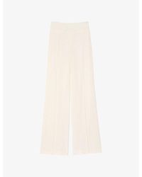 Sandro - Sequin-Embellished Straight-Leg Woven Trousers - Lyst