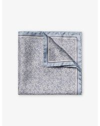 Eton - Paisley Graphic-print Silk Pocket Square - Lyst