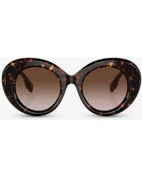 Burberry - Be4370u Margot Round-frame Tortoiseshell Acetate Sunglasses - Lyst