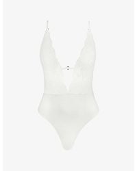 Aubade - Kiss Of Love Plunge-Neck Lace Body - Lyst