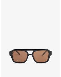 Le Specs - Subzero Square-Frame Sunglasses - Lyst