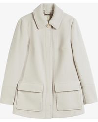 Ted Baker Kamile Wool-blend Pea Coat - Natural