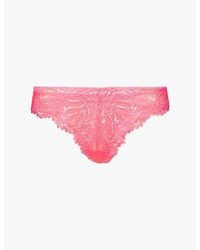 Savage x Fenty - Romantic Corded Lace Brazilian Briefs - Lyst