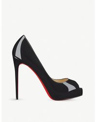 Christian Louboutin - New Very Prive 120 Patent-Leather Courts - Lyst
