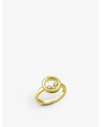Chopard - Happy Diamonds Icons 18Ct- And 0.15Ct Diamond Ring - Lyst
