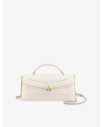 BVLGARI - Serpenti Forever Elongated Leather Top-Handle Bag - Lyst