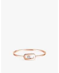 Messika - So Move Pavé 18Ct And 0.67Ct Diamond Bangle - Lyst