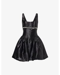 Amy Lynn - Cheryl Puffy Woven Mini Dress - Lyst