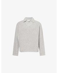 The Couture Club - Bouclé Relaxed-Fit Knitted Polo Jumper - Lyst