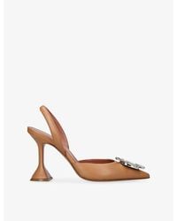 AMINA MUADDI - Begum 95 Slingback Leather Courts - Lyst