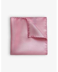 Eton - Polka-Dot Silk Pocket Square - Lyst