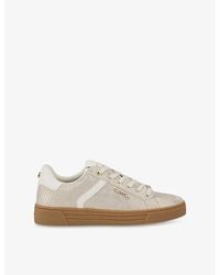 Carvela Kurt Geiger - Daze Gum-Sole Faux-Leather Low-Top Trainers - Lyst