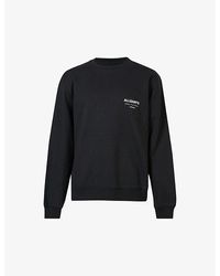 AllSaints - Underground Logo Graphic-print Cotton Sweatshirt X - Lyst