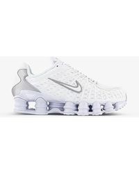 Nike - Shox Tl Leather, Mesh And Shell Low-top Trainers - Lyst