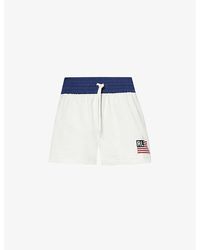 Polo Ralph Lauren - Flag Logo-print Cotton-blend Jersey Shorts - Lyst