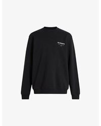 AllSaints - Underground Relaxed-Fit Cotton Sweatshirt - Lyst