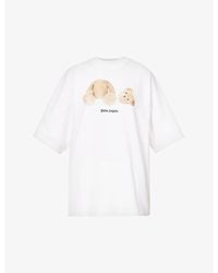 Palm Angels - Bear-print Cotton-jersey T-shirt - Lyst