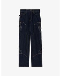 Zadig & Voltaire - Perya Straight-Leg Relaxed-Fit Denim Jeans - Lyst