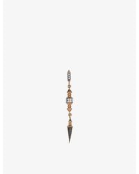 Kismet by Milka - Ornament 0.11Ct Diamond Drop Earring - Lyst