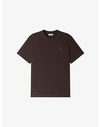 Sandro - Logo-Print Cotton T-Shirt - Lyst