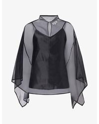 STAUD - Fia Organza Top - Lyst
