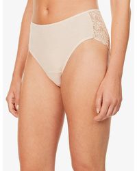 Hanro - Moments Stretch-Lace Maxi Briefs - Lyst
