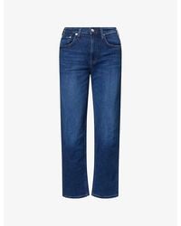 Citizens of Humanity - Delfina Straight-Leg Cotton-Blend Jeans - Lyst