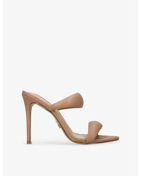 Steve Madden - Saturn Heeled Faux-Leather Sandals - Lyst