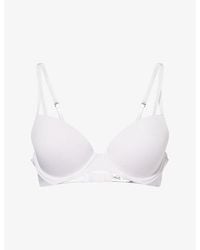 Calvin Klein - Seductive Comfort Lift Demi Stretch-Woven Push-Up T-Shirt Bra - Lyst