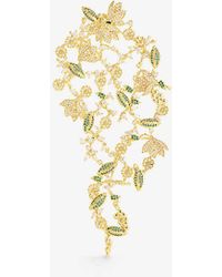 Zimmermann - Bloom Crystal-embellished 12ct Yellow Gold Plated-brass Earrings - Lyst