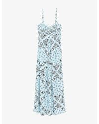 Zadig & Voltaire - Rippie Bandana-Print Woven Midi Dress - Lyst